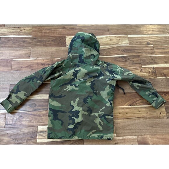 Military Camouflage Extended Cold Weather Parka Men’s Medium Vintage Raven Coat - Picture 10 of 12